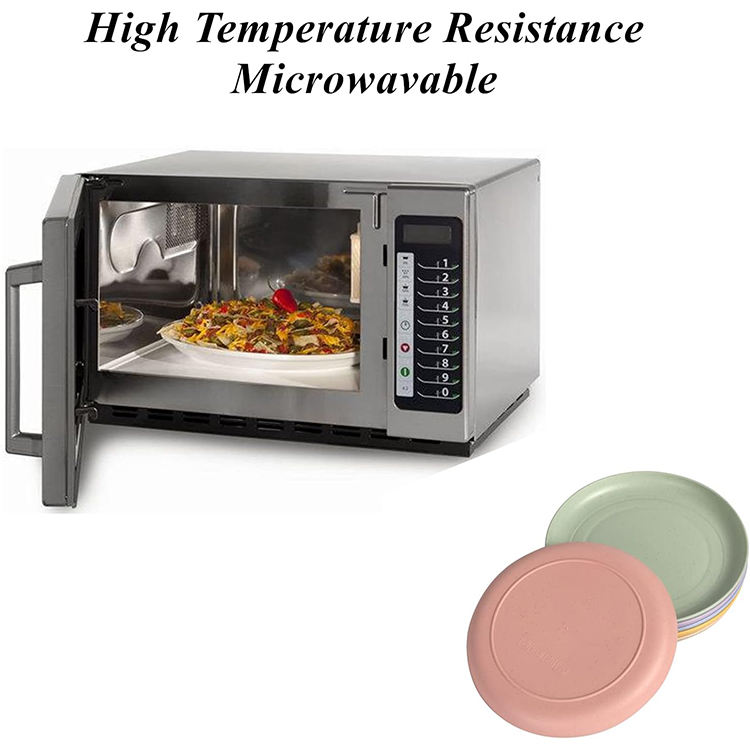 5.9 in 15 cm Assiette En Paille De Ble Beige Dinner Bpa Free Deep Soup Dish Plates Rpet Recycle Material