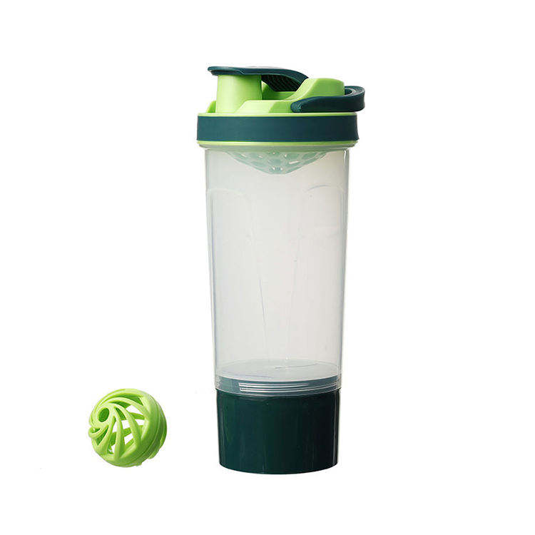 600Ml Tea Infuser Transparent Portable Fancy Custom Plastic Protein Shaker Bottle With Handle