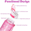 High Quality Eco Friendly Gradient Color Bpa Free 32Oz Tritan Sport Motivational Plastic Water Bottles for Adults