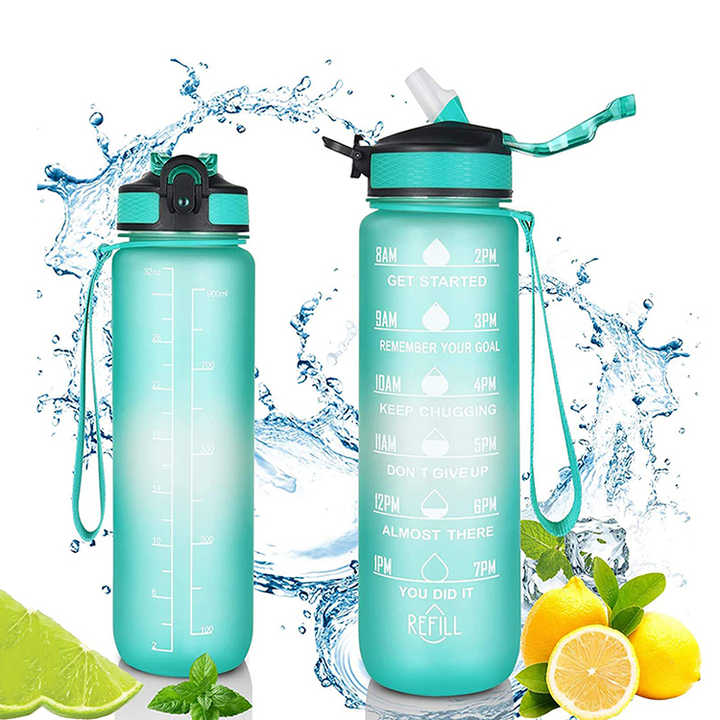 Garrafa De Agua De Plastico Botellas De Agua Gym Tritan New Water Bottle 2023 1000Ml Water Bottles for School