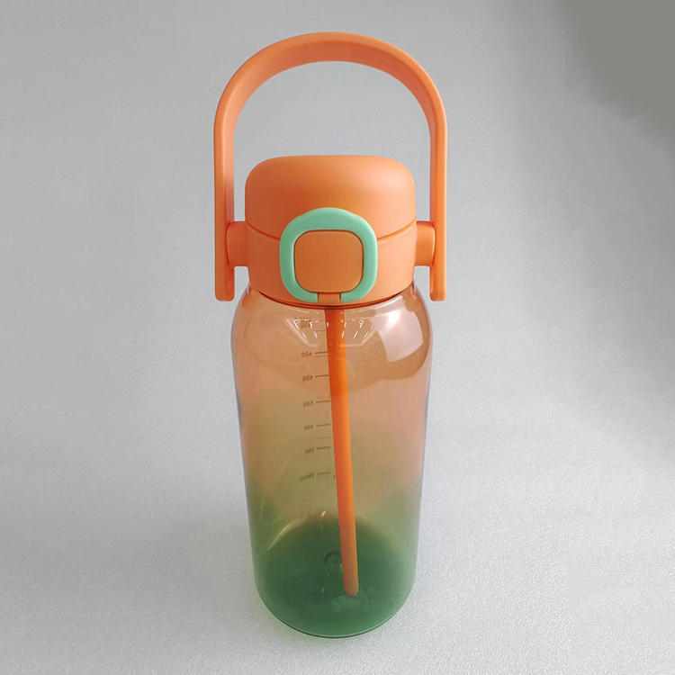 Botellas De Agua Reutilizables Fitness Sports Reusable Wide Mouth Plastic Daily Water Bottle