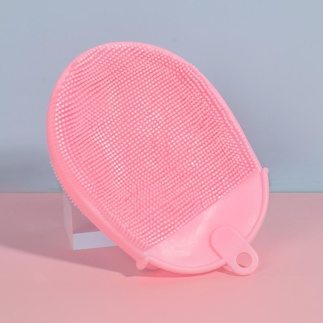 Silicone Household Cleaning Tools Useful Double-faced Cleaning Brush Soft Exfoliating Baby Skin Clean Gloves