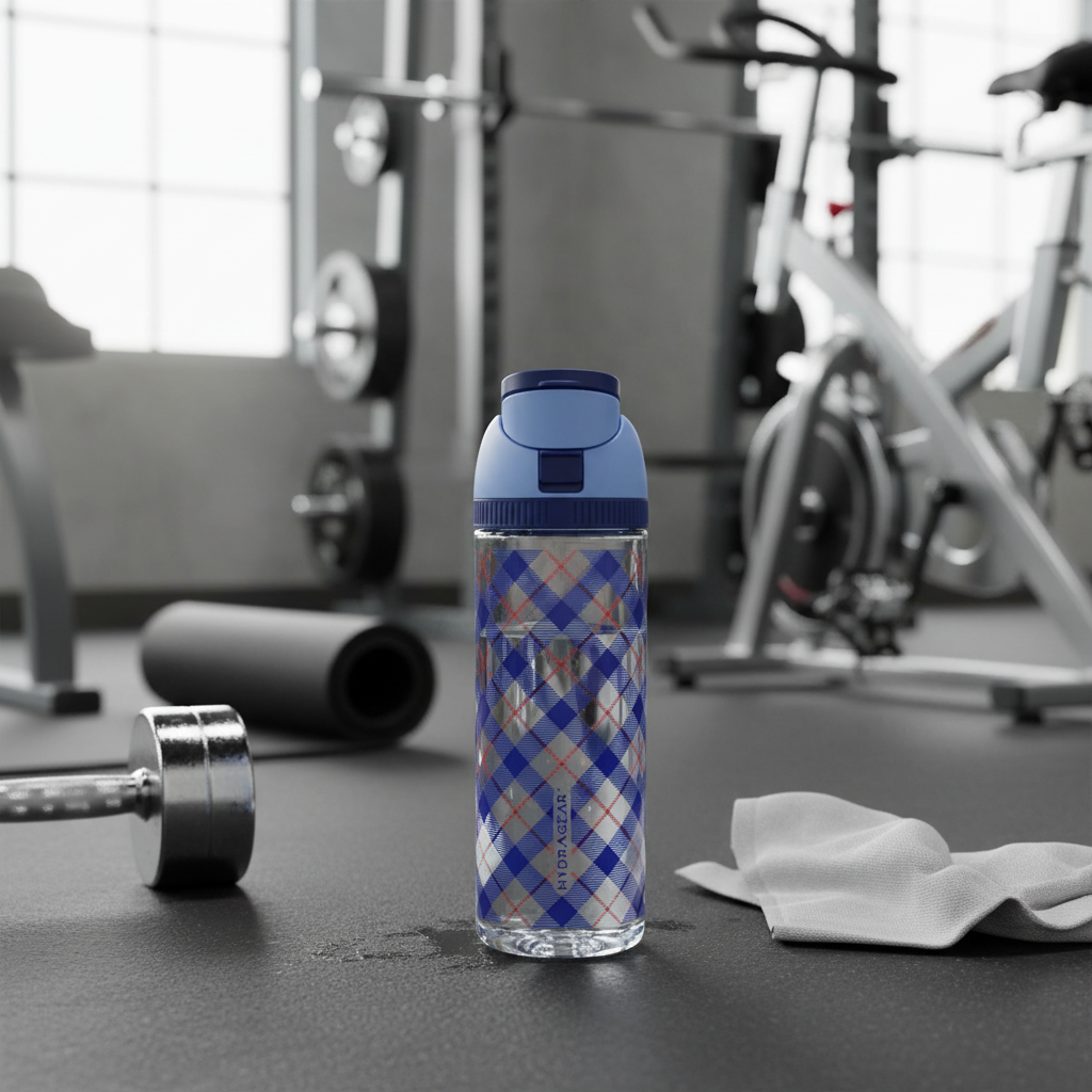 26oz 800ml BPA-Free Transparent Children Leakproof Plastic Sports Water Bottle with Portable Handle Reusable Outdoor Bottle