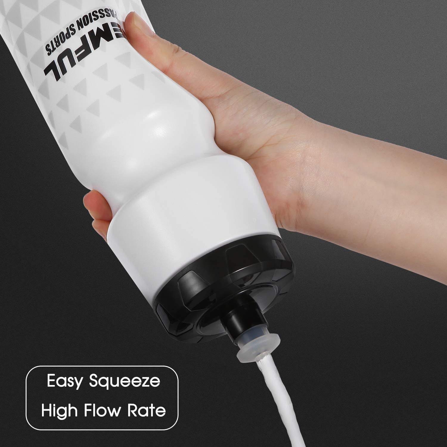 Wholesale Factory 24oz PE Squeeze Sport Water Bottle Plastic Bicycle Bike Water Bottle for Cycling Sports