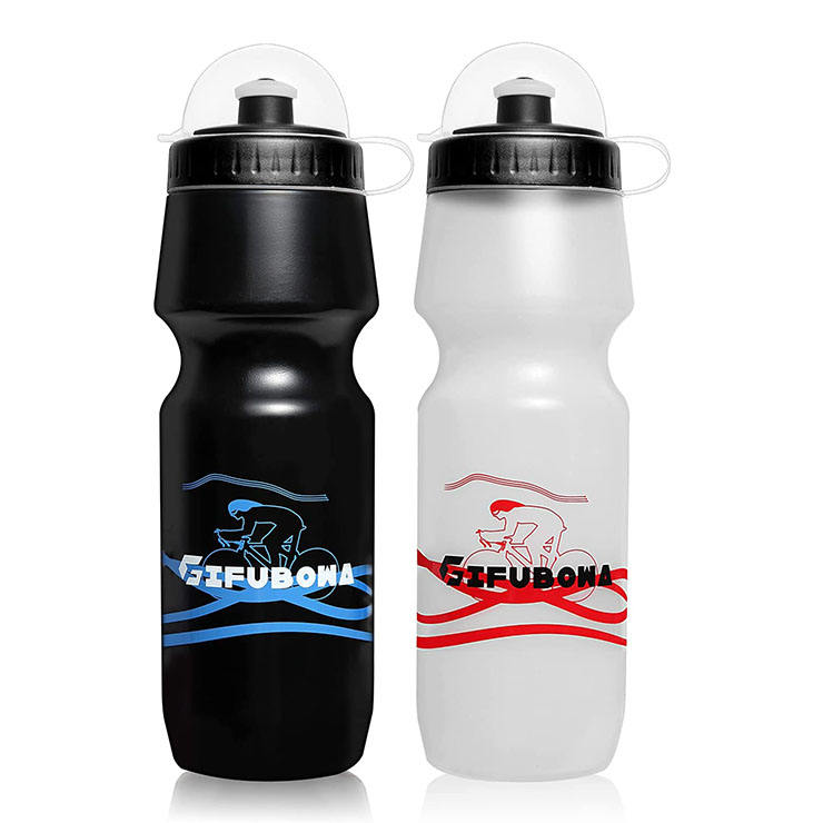 Wholesale Factory 24oz PE Squeeze Sport Water Bottle Plastic Bicycle Bike Water Bottle for Cycling Sports